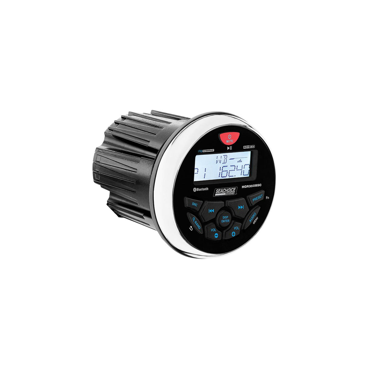 Seachoice Bluetooth in-Dash Marine Stereo, Round Gauge, Receiver