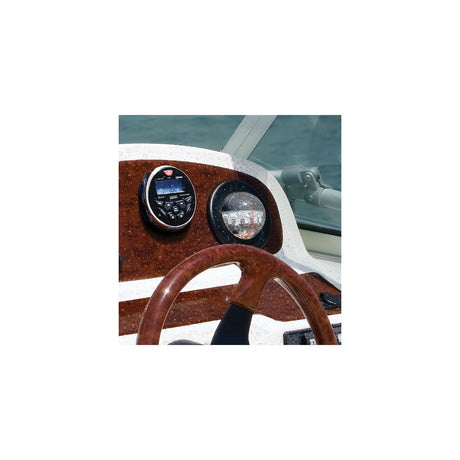 Seachoice Bluetooth in-Dash Marine Stereo, Round Gauge, Receiver