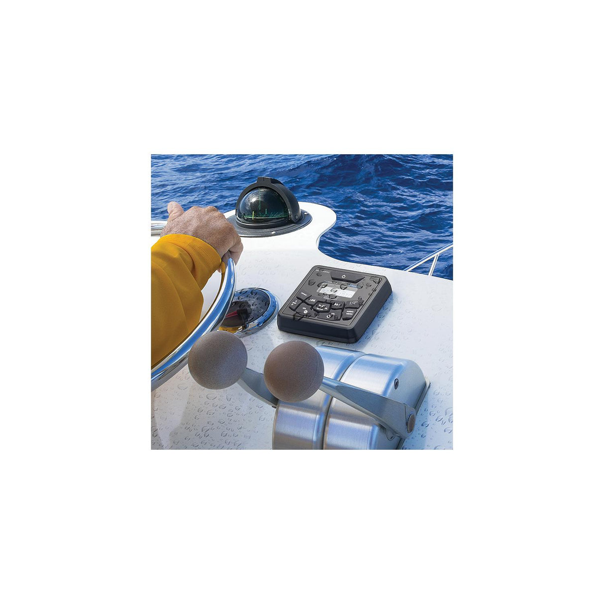 Seachoice Bluetooth in-Dash Marine Stereo, Square Gauge, Receiver