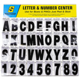 Seachoice 74127 Letter & Number Display, 3" Premium Vinyl, Black