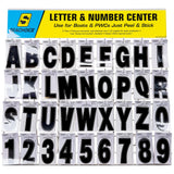Seachoice 74127 Letter & Number Display, 3" Premium Vinyl, Black