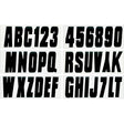 Seachoice 74129 3" Premium Letter & Number Kit, Black, Self-Adhesive Vinyl