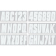 Seachoice 74130 3" Premium Letter & Number Kit, White, Self-Adhesive Vinyl