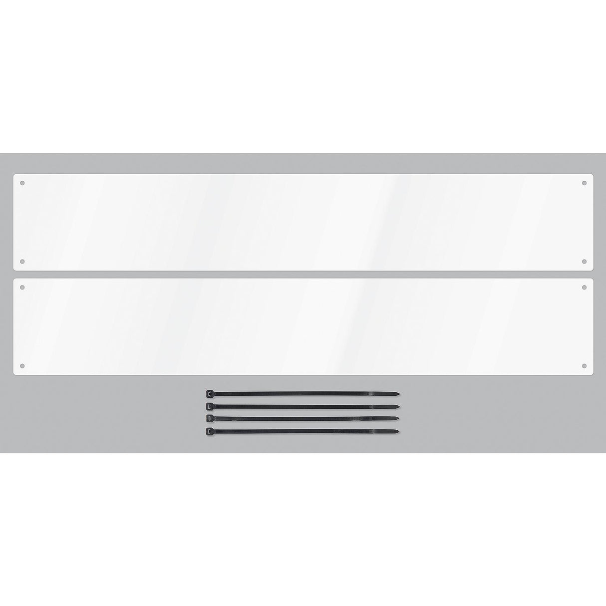 Seachoice 74213 Boat Registration Number Plates, White, 24" x 4", Qty. 2