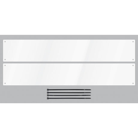 Seachoice 74213 Boat Registration Number Plates, White, 24" x 4", Qty. 2