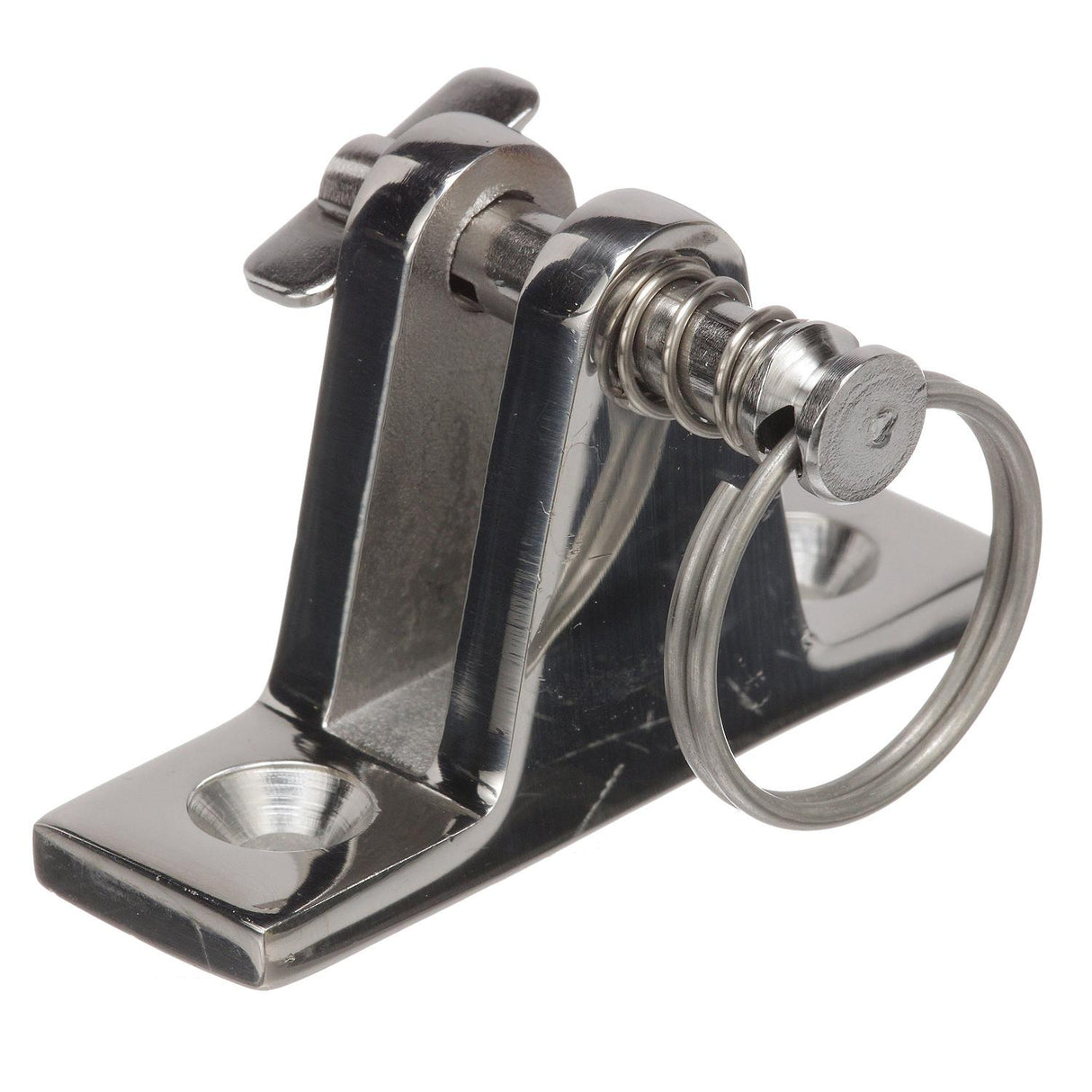 Seachoice 75941 Deck Hinge for Bimini Top, Removable Spring Loaded Pin, Stainless  Steel