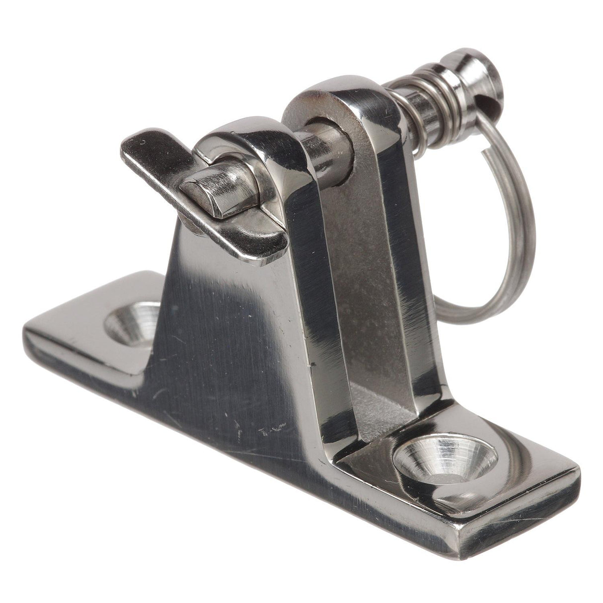 Seachoice 75941 Deck Hinge for Bimini Top, Removable Spring Loaded Pin, Stainless  Steel