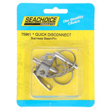 Seachoice Tethered Stainless Steel Quick Disconnect Release Pins, 1/4 In.