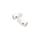 Seachoice Plastic External Eye Ends for Canopy Top, White, 7/8 in. OD, Pack of 2