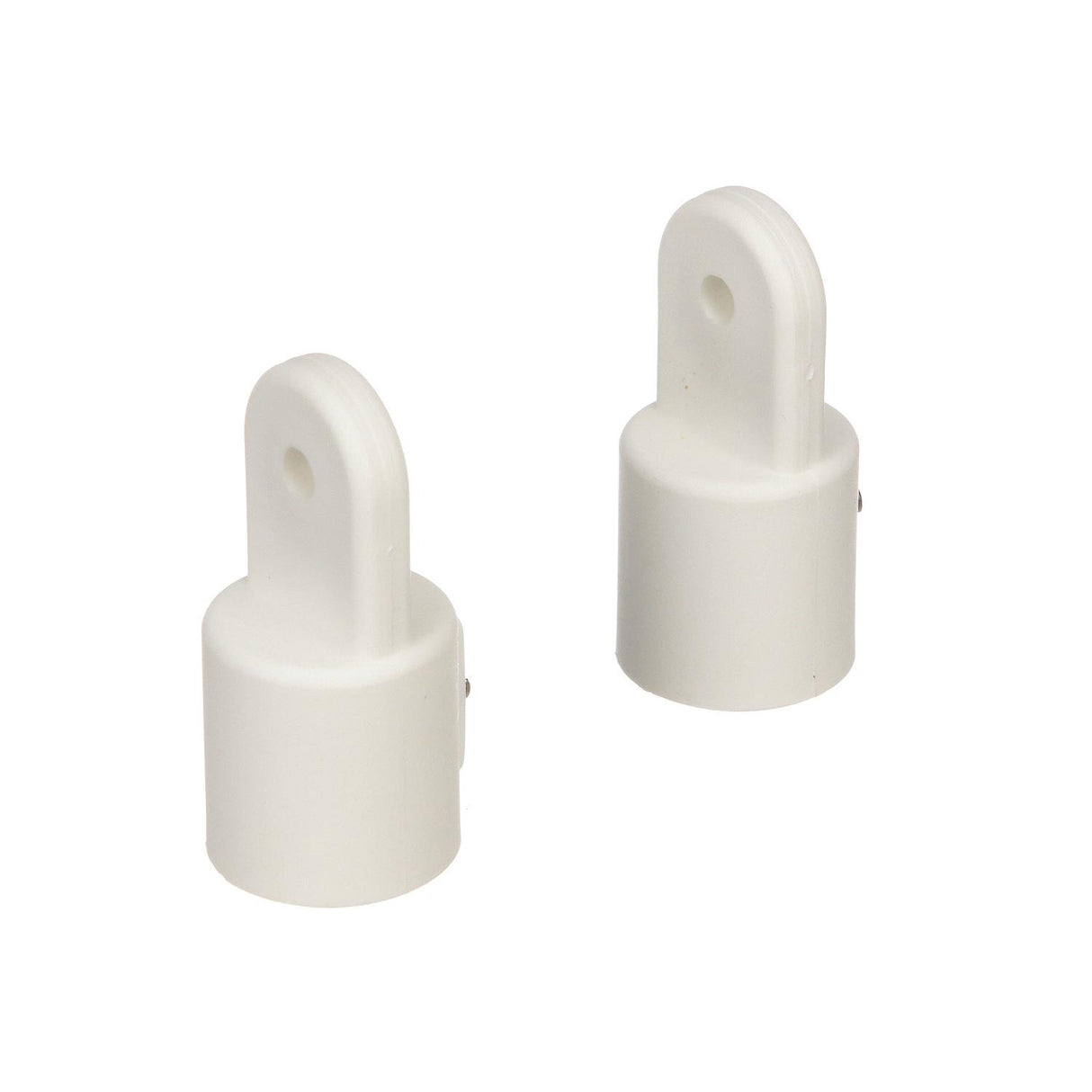 Seachoice Plastic External Eye Ends for Canopy Top, White, 7/8 in. OD, Pack of 2