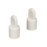 Seachoice Plastic External Eye Ends for Canopy Top, White, 7/8 in. OD, Pack of 2