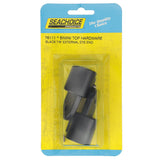 Seachoice Plastic External Eye Ends for Canopy Top, Black, 7/8 in. OD, Pack of 2