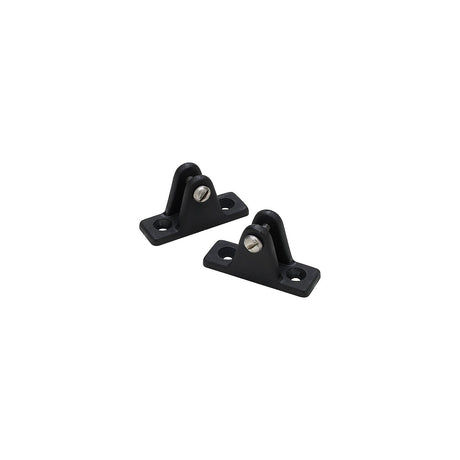 Seachoice Deck Hinge for Bimini Top, Black Nylon, Pack of 2