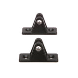 Seachoice Deck Hinge for Bimini Top, Black Nylon, Pack of 2