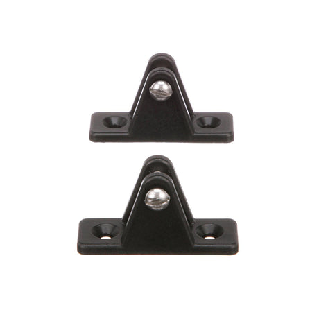 Seachoice Deck Hinge for Bimini Top, Black Nylon, Pack of 2