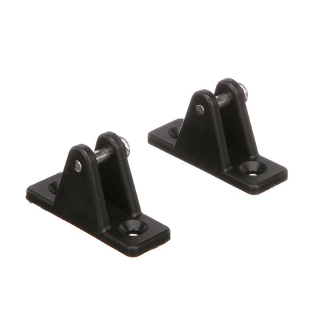 Seachoice Deck Hinge for Bimini Top, Black Nylon, Pack of 2