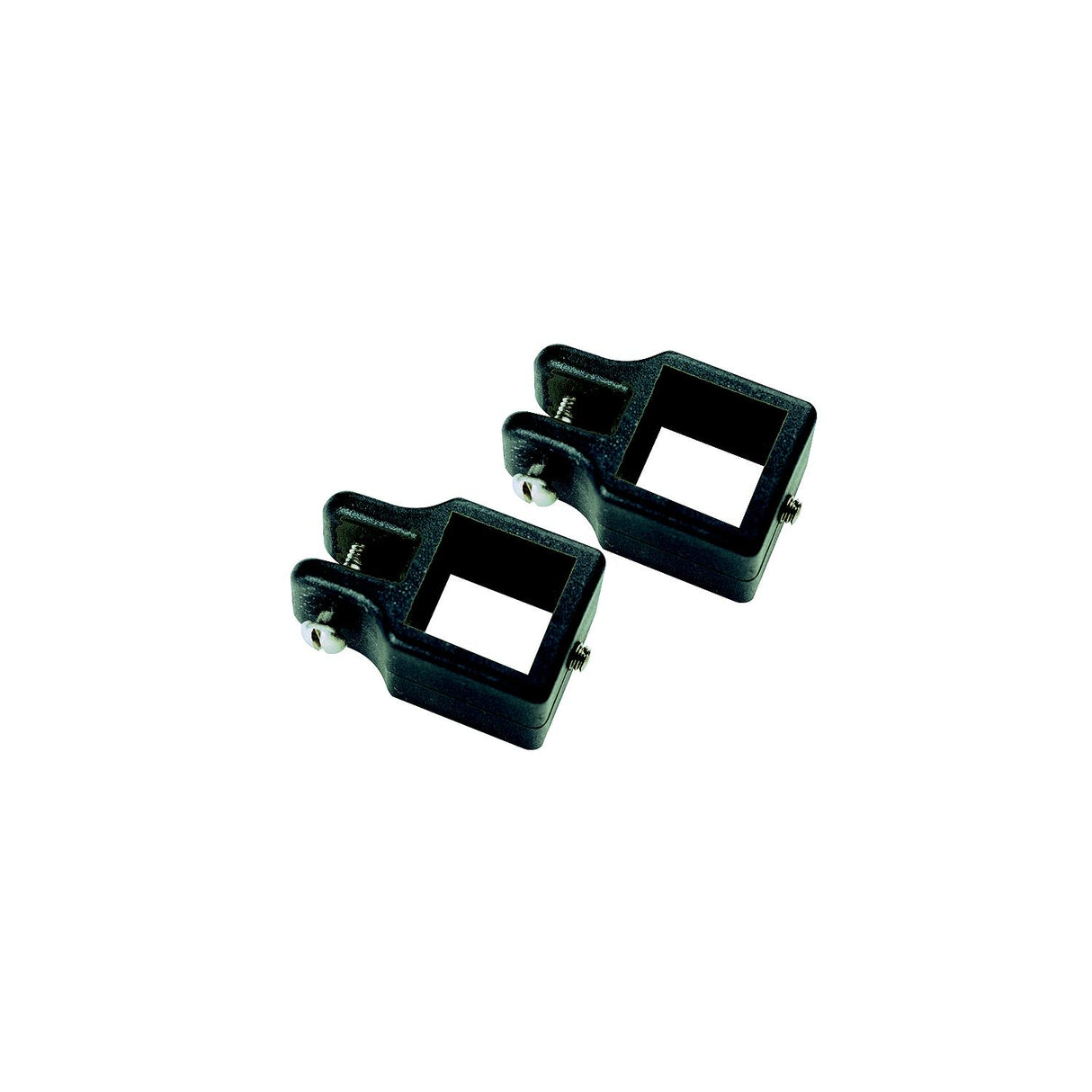 Seachoice Square Jaw Slide for 1 in. Square Tube Bimini Tops, Black Nylon, Pack of 2