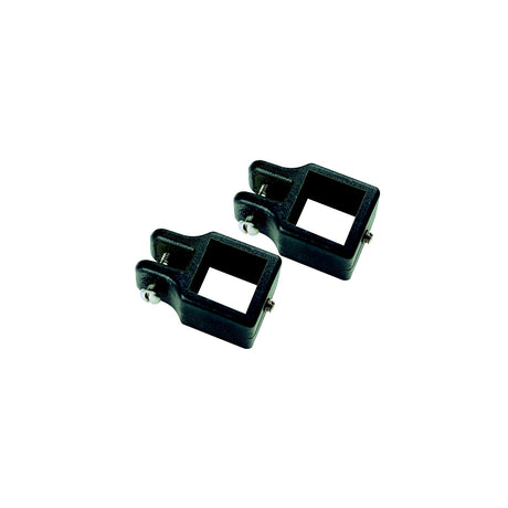 Seachoice Square Jaw Slide for 1 in. Square Tube Bimini Tops, Black Nylon, Pack of 2
