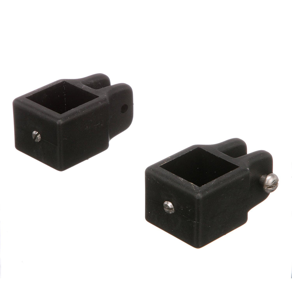 Seachoice Square Jaw Slide for 1 in. Square Tube Bimini Tops, Black Nylon, Pack of 2