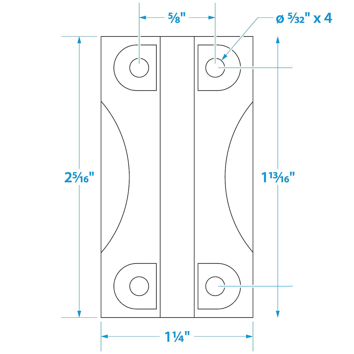Seachoice Igloo Cooler Replacement Hinge, Plastic, Pack of 2