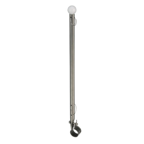 Seachoice Heavy Duty Flag Pole Clamp, Stainless Steel, 7/8 In.