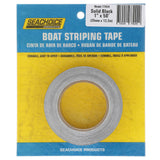 Seachoice Self-Adhesive Boat Striping Tape, 3 Mil Vinyl, 1 in. X 50 Ft., Black