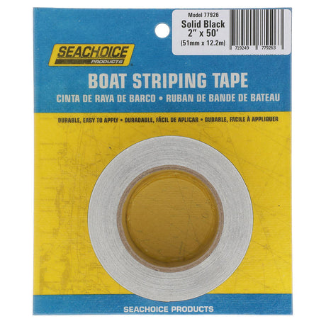 Seachoice Self-Adhesive Boat Striping Tape, 3 Mil Vinyl, 2 in. X 50 Ft., Black