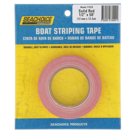 Seachoice Self-Adhesive Boat Striping Tape, 3 Mil Vinyl, 1/2 in. X 50 Ft., Red