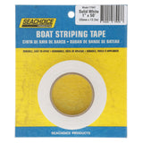 Seachoice Self-Adhesive Boat Striping Tape, 3 Mil Vinyl, 1 in. X 50 Ft., White