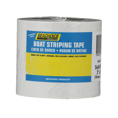 Seachoice Self-Adhesive Boat Striping Tape, 3 Mil Vinyl, 3 in. X 50 Ft., White