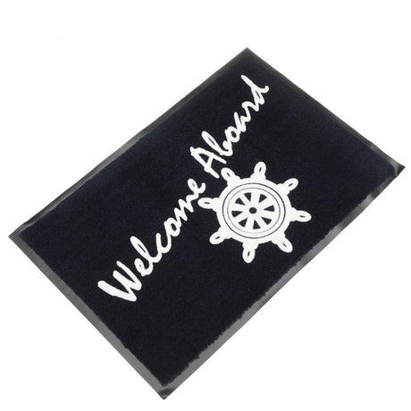 Seachoice Welcome Aboard Mat, Navy Blue, 18 In. X 27 In., Boat
