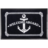 Seachoice Welcome Aboard Mat, Navy Blue, 18 In. X 27 In., Boat