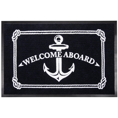 Seachoice Welcome Aboard Mat, Navy Blue, 18 In. X 27 In., Boat