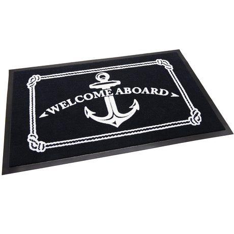 Seachoice Welcome Aboard Mat, Navy Blue, 18 In. X 27 In., Boat