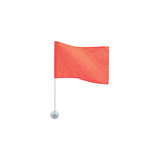 Seachoice Heavy-Duty Marine-Grade Nylon Orange Ski Flag w/ 24-in. Pole, 12 in. X 18 in.