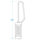 Seachoice Flag Clips, 304 Stainless Steel, For Halyards or Outrigger Lines, Pack of 2