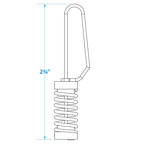 Seachoice Flag Clips, 304 Stainless Steel, For Halyards or Outrigger Lines, Pack of 2