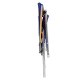 Seachoice High-Back Canvas Folding Chair, Blue w/ Red Trim, Folds For Easy Storage