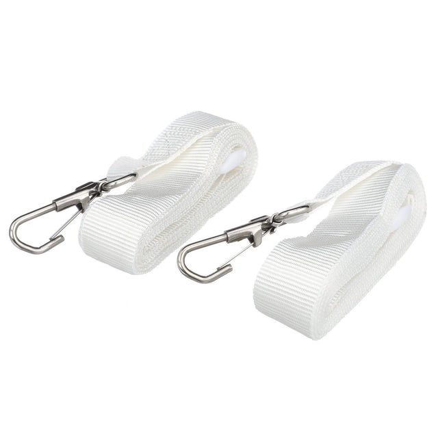 Seachoice 78801 Adjustable Bimini Top Straps w/ Snap Hooks, 96 In., White