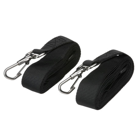 Seachoice 78811 Adjustable Bimini Top Straps w/ Snap Hooks, 96 In. Black