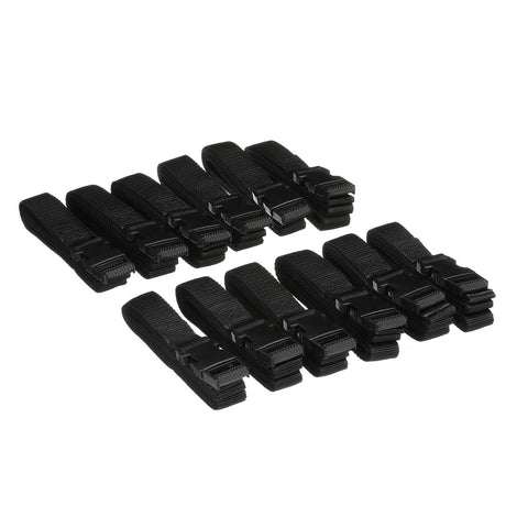 Seachoice 78941 Boat Cover Tie Down Strap Down Kit, Black, Includes 12 Straps