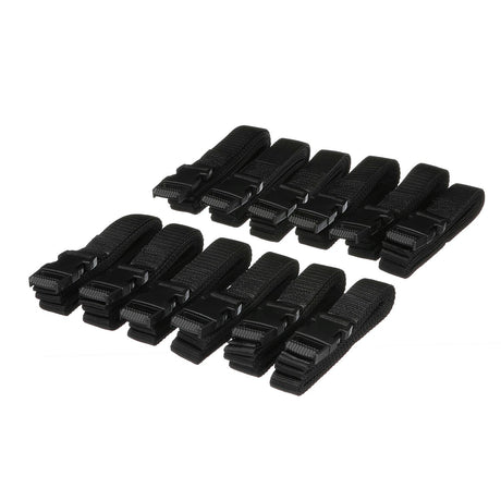 Seachoice 78941 Boat Cover Tie Down Strap Down Kit, Black, Includes 12 Straps