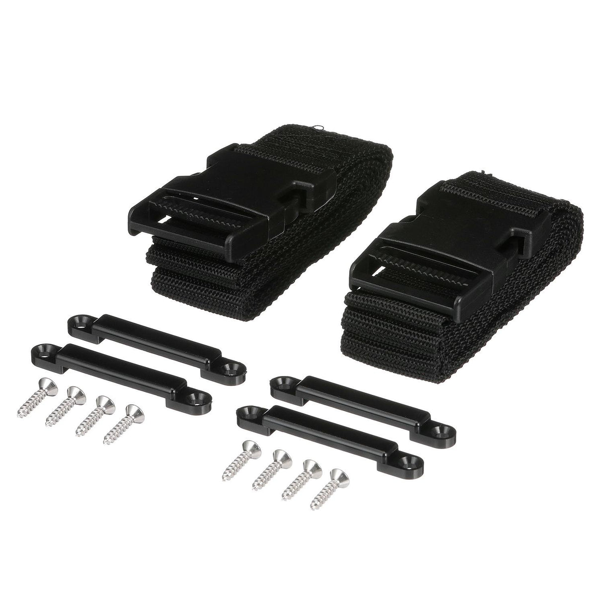 Seachoice Dual-Strap Fuel Tank Hold Down Kit w/ Fasteners and Deck Fittings