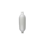 Seachoice Twin Eye Ribbed Boat Fender, White, 6-1/2 in. X 23 in.
