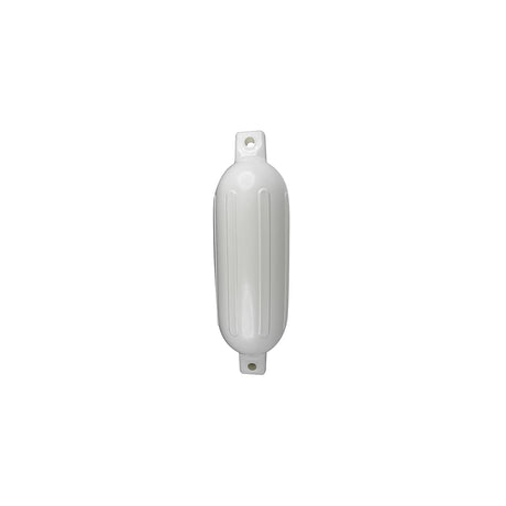 Seachoice Twin Eye Ribbed Boat Fender, White, 5-1/2 In. X 20 In.