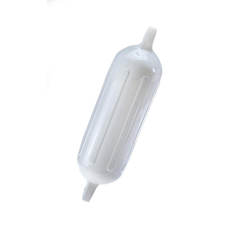 Seachoice Twin Eye Ribbed Boat Fender, White, 5-1/2 In. X 20 In.