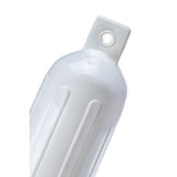 Seachoice Twin Eye Ribbed Boat Fender, White, 5-1/2 In. X 20 In.