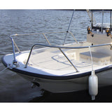 Seachoice Twin Eye Ribbed Boat Fender, White, 6-1/2 in. X 23 in.