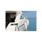 Seachoice Twin Eye Ribbed Boat Fender, White, 8-1/2 In. X 27 In.