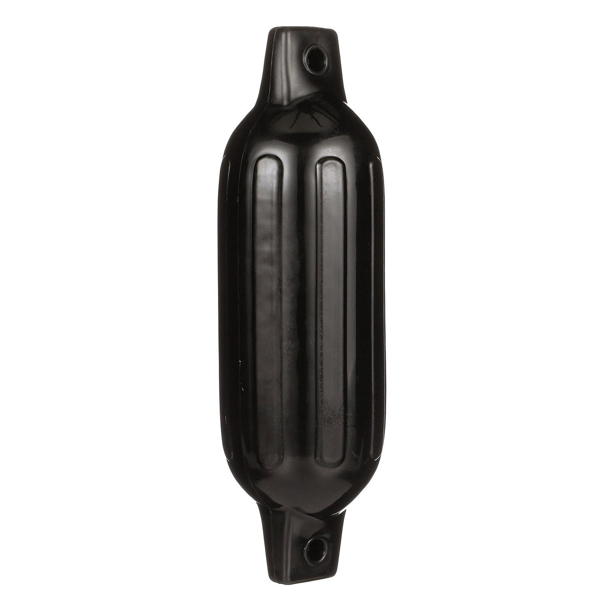 Seachoice Twin Eye Ribbed Boat Fender, Black, 1/2 in. Eye, Ideal for 10-20 Ft. Boats